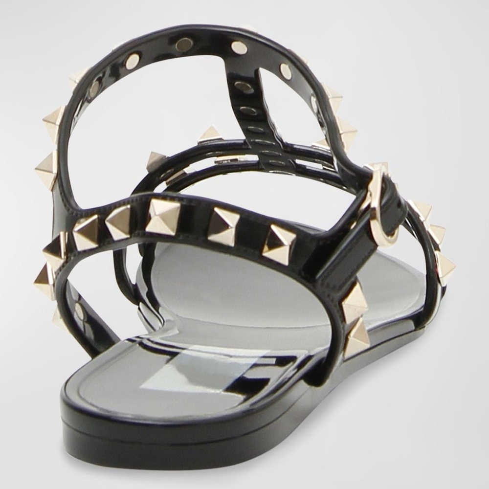 Valentino Garavani Rockstud Jelly Flat Gladiator Sandals - EUC - Sz 39 - Picture 12 of 12